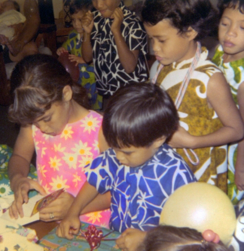 My 5th birthday party, Honolulu, Nov 1969